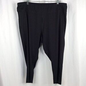 JMS Just My Size Active Capri Pants Womens Plus 3X 22W-24W Black Pull On Stretch